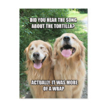 Funny Golden Retriever Tortilla Joke Meme