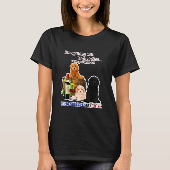 Funny Goldendoodle-Hund Underbar valfri Hund T Shirt (Framsida)