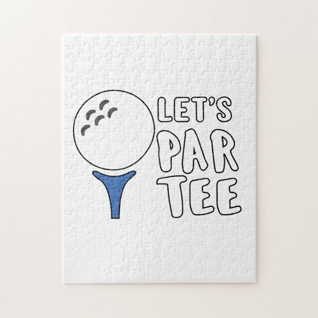 Funny Golf Älskare Gift Låt oss Par Tee Golf Gift Pussel (Vertikal)