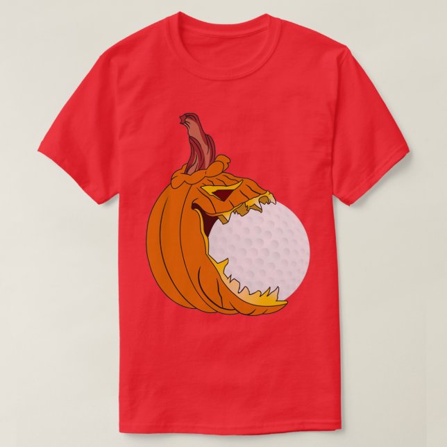 Funny Golf Älskare Halloween T Shirt (Design framsida)