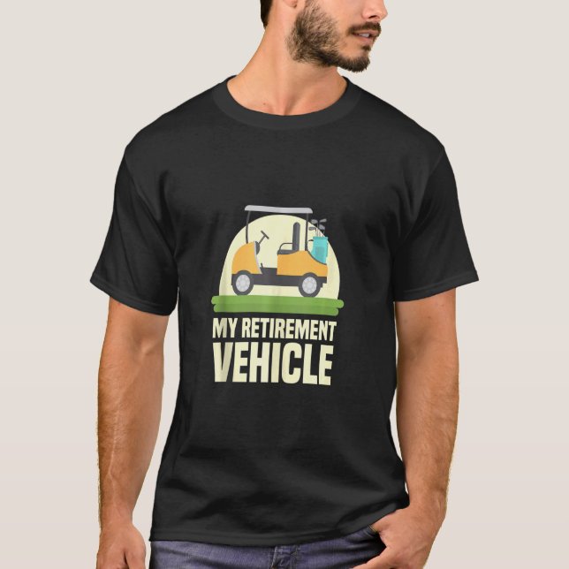 Funny Golf Älskare My Pension Fordon Golf Cart G T Shirt (Framsida)