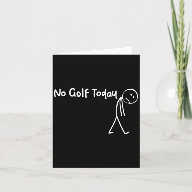 Funny Golf Älskare No Golf Today Manar Women Tee Kort (Framsida)
