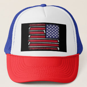 Funny Golf American Flagga Golf Player Vintage Gol Keps
