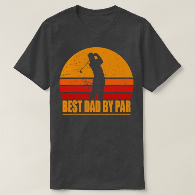 Funny Golf Best Pappa by Par TShirt T Shirt (Design framsida)