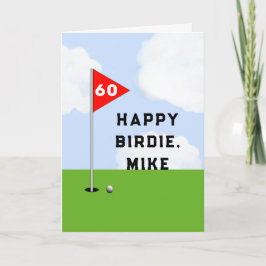 Funny Golf Birthday Kort