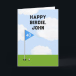 Funny Golf Birthday Kort<br><div class="desc">Lättförståelig golffödelsedagskalender för golfer. Redigera text om du vill lägga till namn och ålder.</div>