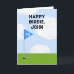 Funny Golf Birthday Kort<br><div class="desc">Lättförståelig golffödelsedagskalender för golfer. Redigera text om du vill lägga till namn och ålder.</div>