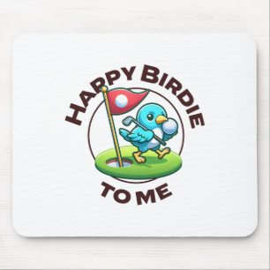 Funny Golf Birthday Lycklig Birdie Golfer Kids Boy Musmatta