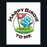Funny Golf Birthday Lycklig Birdie Golfer Kids Boy Poster<br><div class="desc">Funny Golf Birthday Lycklig Birdie Golfer Kids Boys Manar 1</div>
