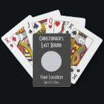 Funny Golf Boll Bachelor Party Wedding Favor Casinokort<br><div class="desc">De här roliga golftematiska spelkorten är perfektens bröllopsförmån eller gåva till ditt reklamparti. Anpassa med gruppens meddelande om namn,  party eller annan anpassningsbar och datum för kandidatpartiet. Underbar för alla golfgrupper!</div>