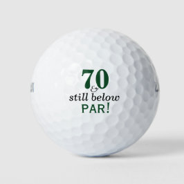 Funny Golf Bollar 70:e Födelsedagsfesten Monogramm