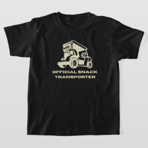 Funny Golf Cart Officiell Snack-transportör T Shirt