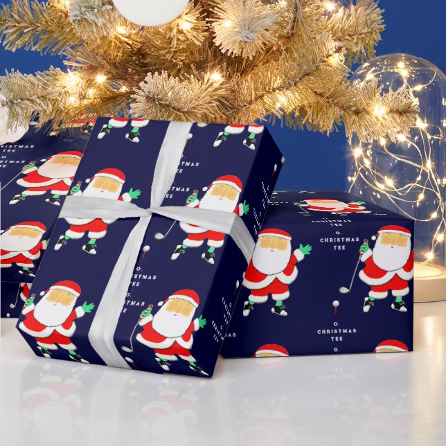 Funny Golf Christmas Presentpapper (Helgdagar)