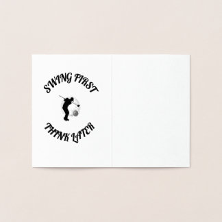 Funny Golf Foil Card Folierat Kort