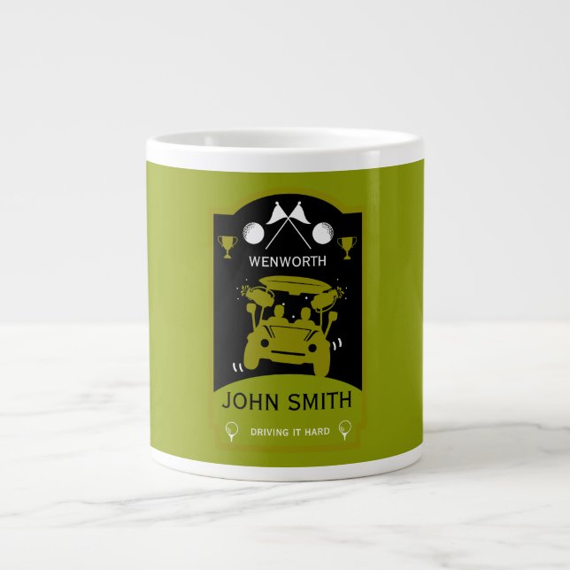 Funny Golf Gift for Beginners Jumbo Mugg (Framsidan)
