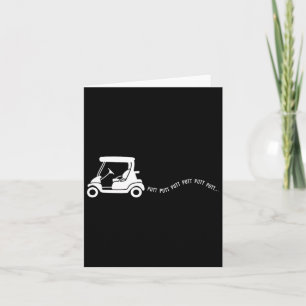 Funny Golf Gift Golfing Cart Joke Putt Birthday Go Kort