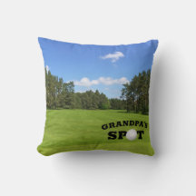 Funny Golf Gift Grandpa's Spot Dekorativ kudde