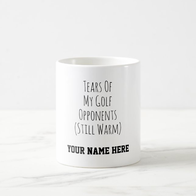 Funny Golf Gifts Golfer Custom Personalized Humor Kaffemugg (Center)