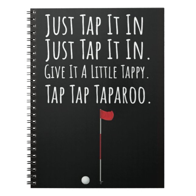 Funny Golf Gifts Golfer Humor Joke Notebook Anteckningsbok (Framsidan)