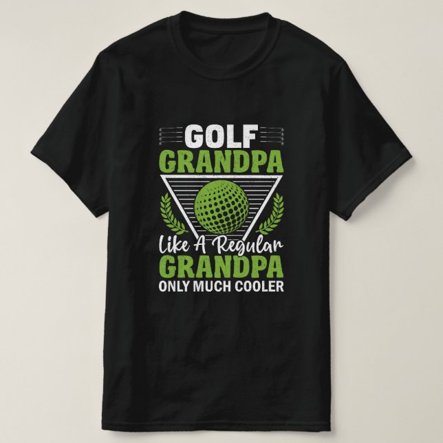 Funny Golf Grandpa T-Shirt (Design framsida)