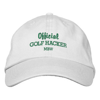 Funny Golf Hacker Anpassningsbar Monogram Embroize Broderad Keps