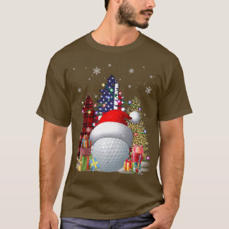 Funny Golf Hat Santa Flagga Us Buffalo Play Leopar T Shirt