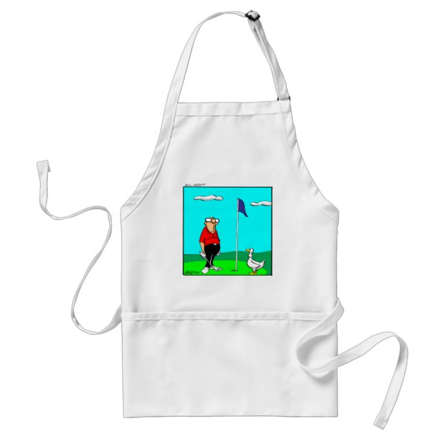 Funny Golf Humor Apron Förkläde (Framsidan)
