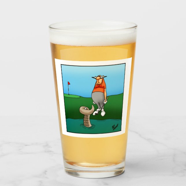 Funny Golf Humor Beer Glass Gift Glaskopp (Framsida fylld)