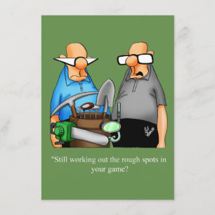 Funny Golf Humor Birthday-inbjudan Inbjudningar
