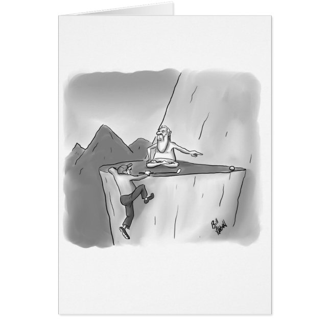 Funny Golf Humor Blank Greeting Card Hälsningskort (Framsidan)