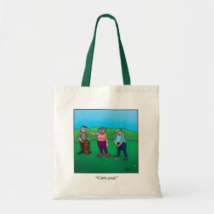 Funny Golf Humor Canvas Bag "Spectickles" Tygkasse