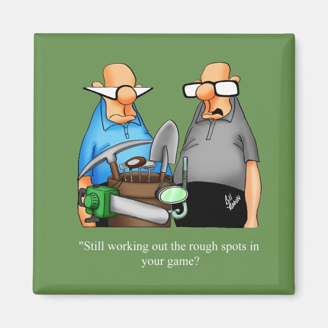 Funny Golf Humor Magnet (Framsidan)