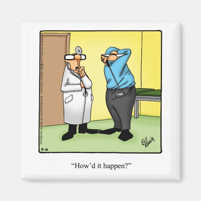 Funny Golf Humor Magnet (Framsidan)