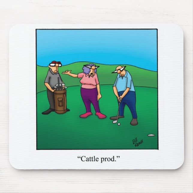 Funny Golf Humor Mouse Pad Musmatta (Framsidan)