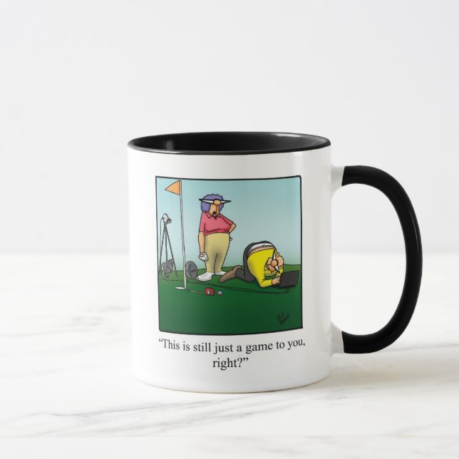 Funny Golf Humor Mugg (Höger)