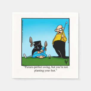 Funny Golf Humor Party Napkins Pappersservett