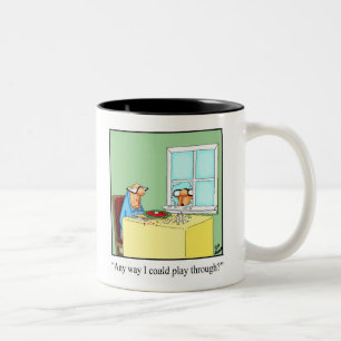 Funny Golf Humor "Play through" Mugg