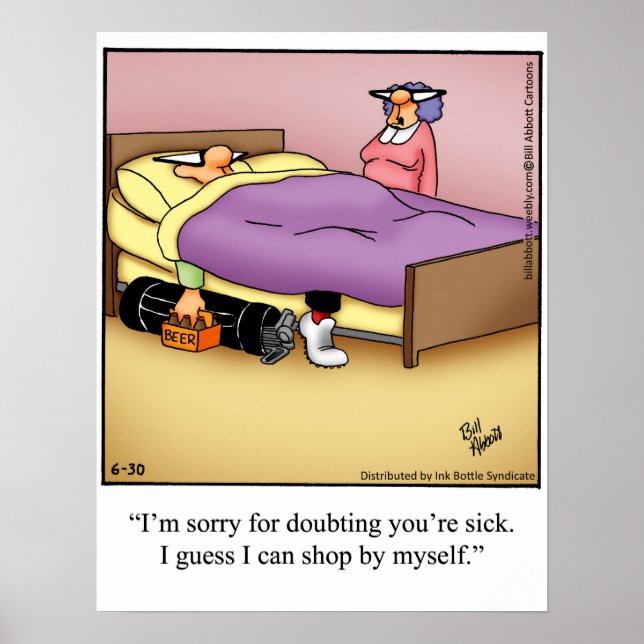 Funny Golf Humor Poster (Framsidan)