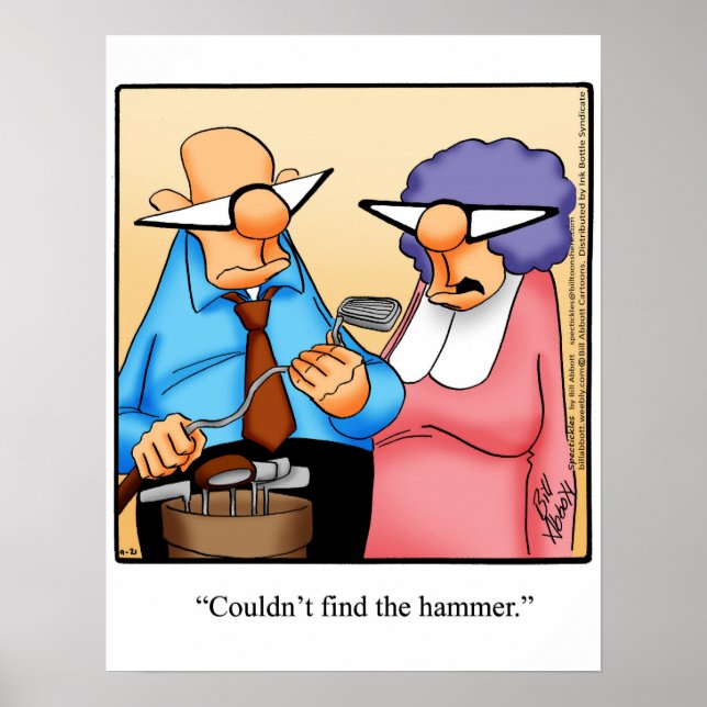 Funny Golf Humor Poster (Framsidan)