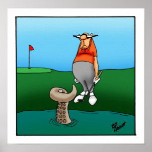 Funny Golf Humor Poster Gift