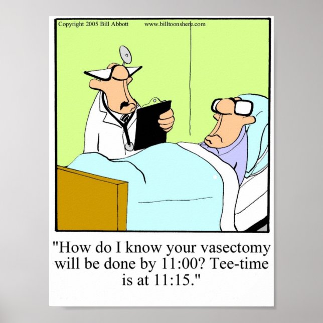 Funny Golf Humor Poster Gift (Framsidan)