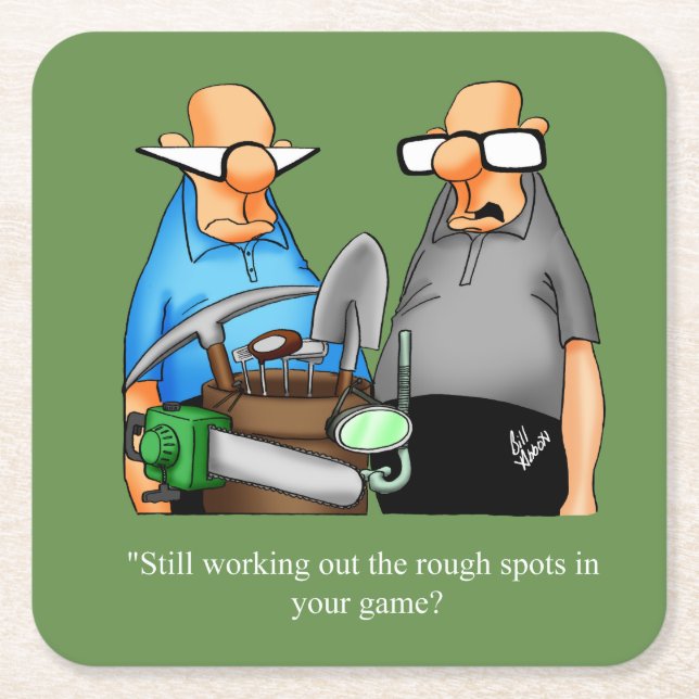 Funny Golf Humor Underlägg Gift (Framsidan)
