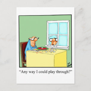 Funny Golf Humor vykort