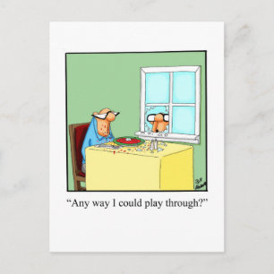 Funny Golf Humor vykort