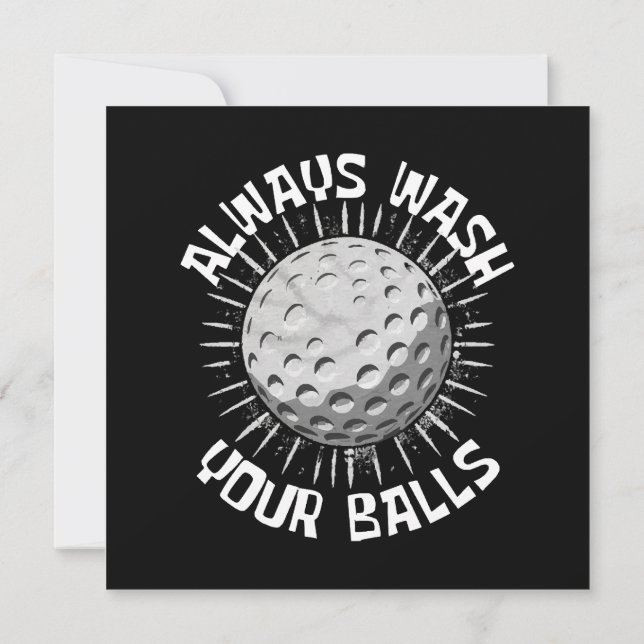 Funny-golf Inbjudningar (Baksida)