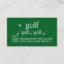 Funny Golf Instructor  Anger  Management on Green 