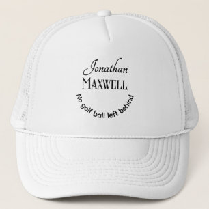 Funny Golf Joke Personlig Namn Bold Typography Keps
