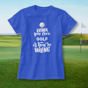 Funny Golf Kärlek Golfing, Golfer T Shirt