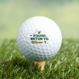 Funny Golf Lost And Found Dad Name Design