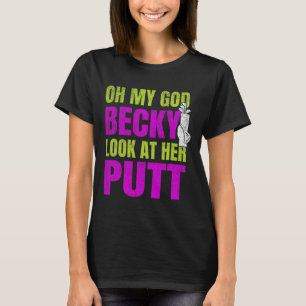 Funny Golf Merch - Oh Herregud Becky T Shirt